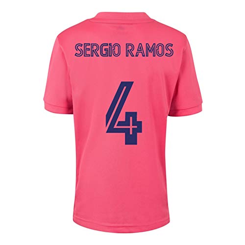 Champion's City Kit - 4 Sergio Ramos - Camiseta y Pantalón Infantil Segunda Equipación - Real Madrid - Réplica Autorizada - Temporada 2020/2021