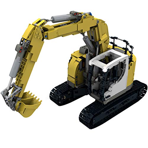 ColiCor Technic - Excavadora de bloques de construcción para vehículos de ingeniería, 2506 piezas, escala 1:10, excavadora de orugas de control remoto para Liebherr, compatible con Lego Technic