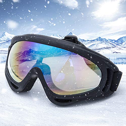 Comius Sharp Gafas de Esquí, Gafas de Nieve a Prueba, Gafas de Esqui Hombre Snowboard Nieve Espejo para Hombre Mujer Chicos Chicas Anti Niebla Gafas de Esquiar Protección UV Esférica Lente