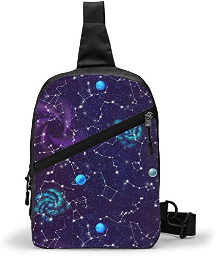 Constellation Scorpio - Bolsa de hombro bandolera para senderismo, viajes, bolsa de bolsillo personal para mujeres, hombres, resistencia al agua Constellation Scorpio - Bolsa de hombro bandolera para senderismo, viajes, bolsa de bolsillo personal para mujeres, hombres, resistencia al agua