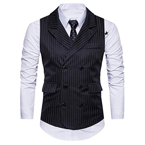 Covermason Chalecos Hombres de Vestir, Waistcoat Gilet Business Leisure Gentleman Vest Suits Blazer