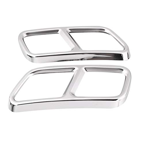 Cubierta de tubo de escape, 1 par de embellecedores de cubierta de tubo de escape trasero de acero inoxidable para GL X166 13-15 S R Class W222 W251 10-17 Cubierta de tubo de escape, 1 par de embellecedores de cubierta de tubo de escape trasero de acero inoxidable para GL X166 13-15 S R Class W222 W251 10-17