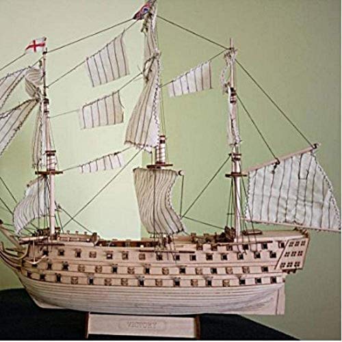 Decoración Modelo de velero Ensamblaje de Kits de construcción Modelo de Barco de Madera Bricolaje Montado Royal Navy Maquetas de Madera Naves The Victory Velero Kit de Juguete de Modelado