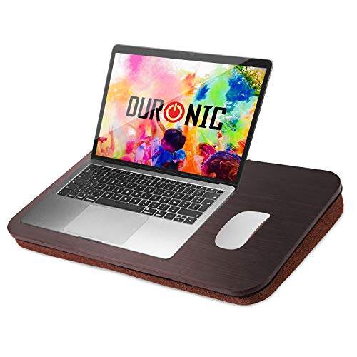 Duronic DML412 Bandeja para portátil con cojín – Superficie Completamente Lisa - Asa de Transporte – Trabajar Desde el sofá, Cama, Coche, avión, Desde casa Duronic DML412 Bandeja para portátil con cojín – Superficie Completamente Lisa - Asa de Transporte – Trabajar Desde el sofá, Cama, Coche, avión, Desde casa