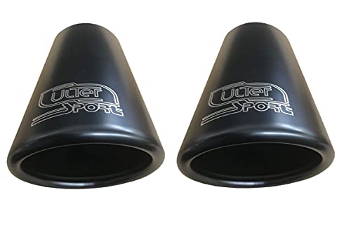 Embellecedor de escape Mini One + Cooper + tubo de escape convertible, color negro, acero inoxidable R50 R52 R56
