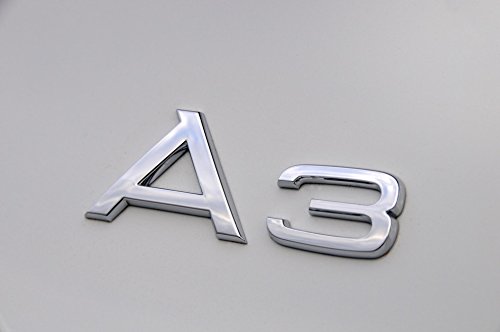 Emblema logo Audi A3 para maletero, insignia cromada