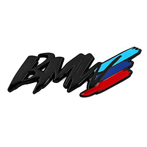 Emblemas de coches Para BMW M3 M5 1 3 4 5 Series X1 X3 X5 M COCHE STYLING CHINA NETO RED MODIFICADO FENDER SIDE LOGO DE LA PEGATORIA DE CUCHO ACCESORIOS DE Decoración Emblemas ( Color Name : Black )