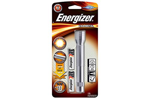 Energizer - Linterna LED metálica con pilas, resistente a caídas