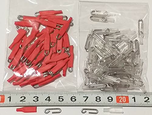 20 enganches rapidos varilla inox 1,2mm extra fuertes amarillos grapas clip
