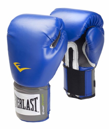 Everlast Boxartikel 220Y Velcro Pro Style Training Gloves Artículo de Boxeo, Unisex Adulto, Azul, 8 onzas