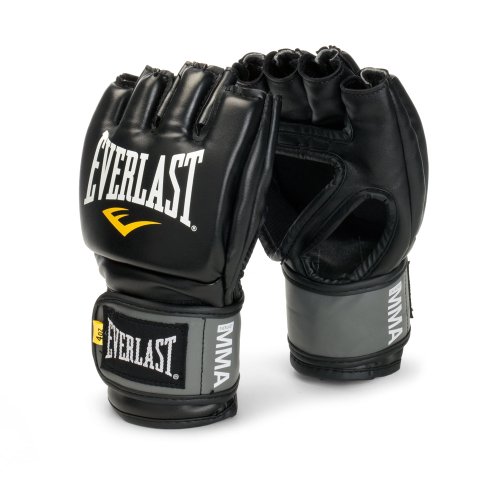 Everlast Pro Style Grappling - Guantes (Talla pequeña/Mediana), Color Negro