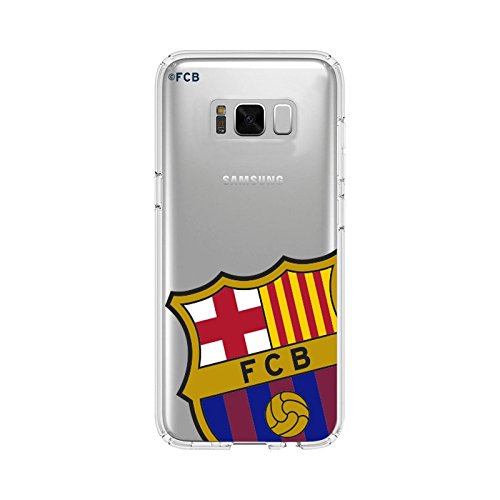F.C Barcelona BRCT026 Escudo - Funda TPU Transparente Color Samsung Galaxy S8