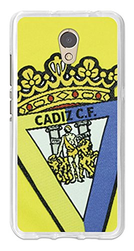 Funda Gel Flexible Cádiz C.F. para Lenovo P2 - Carcasa TPU Licencia Oficial Cádiz C.F. Escudo1