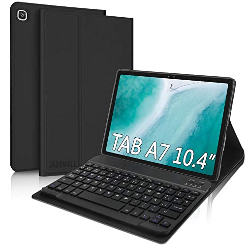 Funda Teclado Español Ñ para Samsung Galaxy Tab A7 10.4" 2020,JADEMALL Bluetooth Teclado Inalámbrico Desmontable Magnético Funda Protectora para Samsung Tab A7 2020 10.4 Pulgadas T500/T505/T507 Tablet