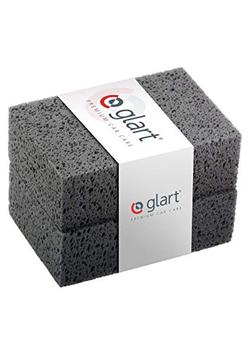 Glart 44WSA Pack de dos esponjas para lavar el coche, las ruedas y la pintura, Gris (Anthracite), 18 x 12 x 6 cm, Set de 2