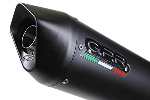 GPR Italia S.191.FUNE, Escape homologado con tubo de conexión para V-Strom 1000 2014/16, Furore negro