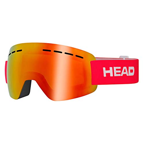 Head Solar FMR Gafas de esqui, Unisex adultos, Rojo, M