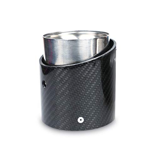 Heinmo carbono Fibra acero tubo de escape cola silenciador punta JCW para mini Cooper F54 F55 F56 2018 2019 diámetro interno 63mm