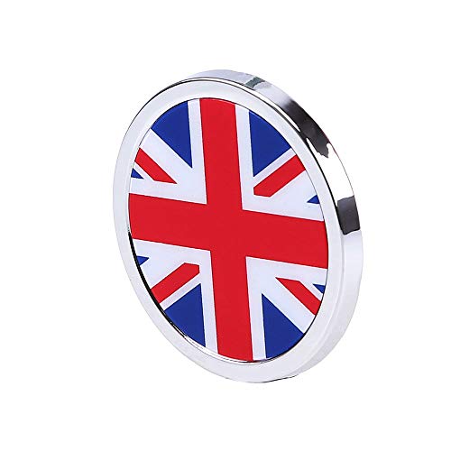 HIGGER 1 Unids Exterior del Coche Accesorios Inglaterra Bandera Nacional 3D Metal Etiqueta Mini Emblema Redondo