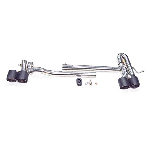HTSM Tubos de Cola 1 Juego De Punta Silenciador Tubo De Escape Trasero De Acero Inoxidable De Fibra De Carbono para Audi A3 A4 Modificar A S3 S4 2013 2014 2015 2016 2017 HTSM Tubos de Cola 1 Juego De Punta Silenciador Tubo De Escape Trasero De Acero Inoxidable De Fibra De Carbono para Audi A3 A4 Modificar A S3 S4 2013 2014 2015 2016 2017