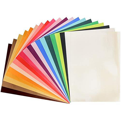 Ideas con corazón de cartón espejo, papel de metal para manualidades, 20 hojas, DIN A4, 200 g/m² (multicolor de 180 g/m²)