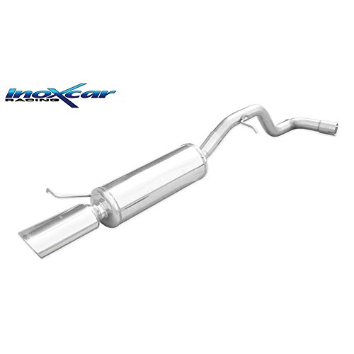 Inoxcar SELE.09.120 Escape Deportivo 100% INOX Adecuado para Seat Leon 1M 1.9 TDI 130hp 2000-1x120x80mm