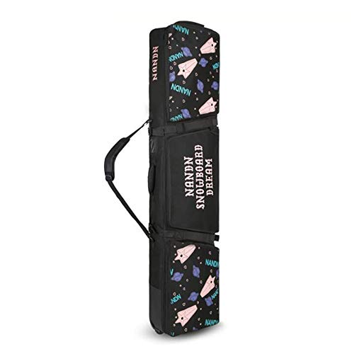 JHKGY Bolsa De Esquí De Viaje De Tabla Individual/Doble,Bolsa De Snowboard Acolchada con Ruedas, Acolchado Doble Reforzado Viajes por Carretera Y Viajes En Avión,F,152CM JHKGY Bolsa De Esquí De Viaje De Tabla Individual/Doble,Bolsa De Snowboard Acolchada con Ruedas, Acolchado Doble Reforzado Viajes por Carretera Y Viajes En Avión,F,152CM