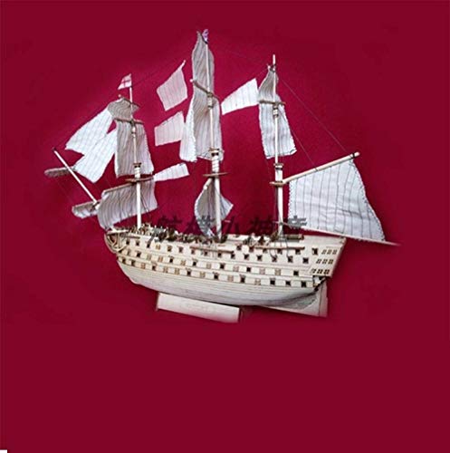 JHSHENGSHI Modelo de velero clásico Chino Jiangnan Modelo de Barco de recreo a Escala 1/50 Kit de Modelo de Barco del Lago Sur