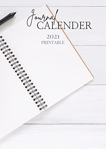 Journal Calendar 2021 Printable (English Edition)