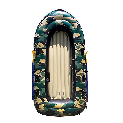 Kayak 2-4 Persona Camuflaje Embarcación neumática con remos y Bomba Bote de Pesca Kayak Canoa con Paddle Deportes Acuáticos (Color : Camouflage, Size : 190x98cm)