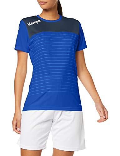Kempa Emotion 2.0 Shirt Women Camiseta de Juego para Mujer, Mujer, Azul Royal/Azul Marino, L