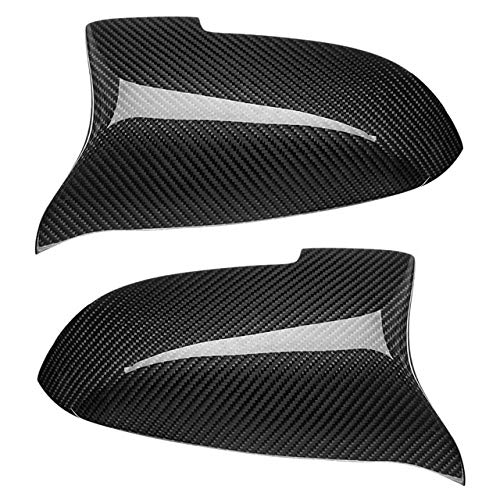 La Fibra De Carbono De Costado Cubierta Del Espejo M Performance Fit For BMW F10 / F11 / F18 5 Vista Posterior Serie Cubierta Del Espejo (Color : Black)