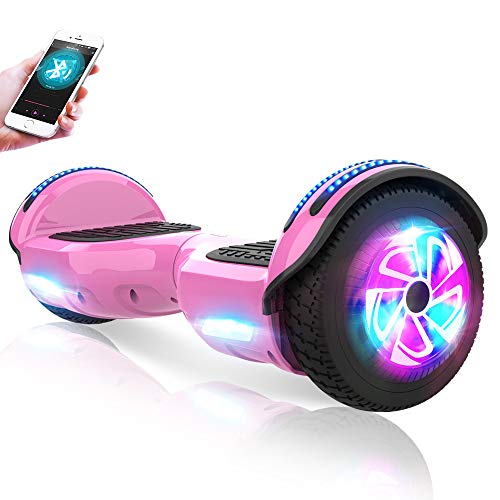 M MEGAWHEELS Hoverboard, Patinete electrico Auto Equilibrio 6.5 Pulgadas con Bluetooth, Fuerte Dual Motor y Hoverboard LED es un Regalo para niños.
