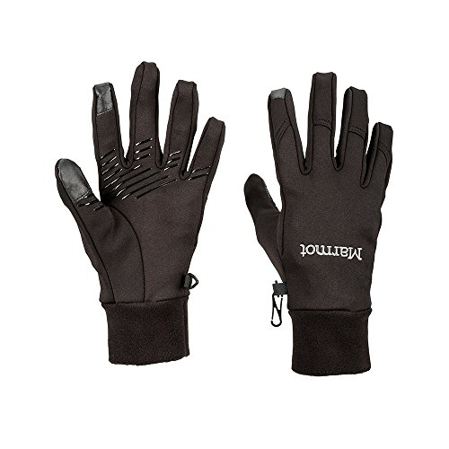 Marmot Wm's Connect Glove Guantes Polares Elásticos Compatibles con Pantallas Táctiles, Mujer, Black, L