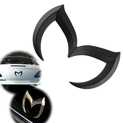 Mazda negro deportivo metal Evil 'M' trasera tronco Insignia Emblema de vinilo mate 3 5 6 por coepoch