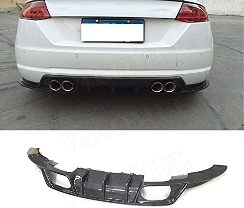 MFQO Difusor De Labios De Parachoques Trasero De Fibra De Carbono Estilo BT Escape De Cuatro Salidas para Audi TT Tts Ttrs 2014-2017 MFQO Difusor De Labios De Parachoques Trasero De Fibra De Carbono Estilo BT Escape De Cuatro Salidas para Audi TT Tts Ttrs 2014-2017