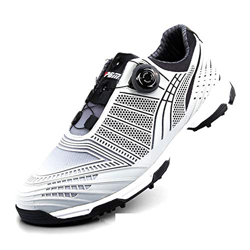 Mhwlai Calzado de Golf para Hombre, Perilla con Hebilla y Cordones, la Comodidad Transpirable es Muy Adecuada para Equipos de Gimnasia, Deportes de Carrera, Golf (selección, 9 Mhwlai Calzado de Golf para Hombre, Perilla con Hebilla y Cordones, la Comodidad Transpirable es Muy Adecuada para Equipos de Gimnasia, Deportes de Carrera, Golf (selección, 9