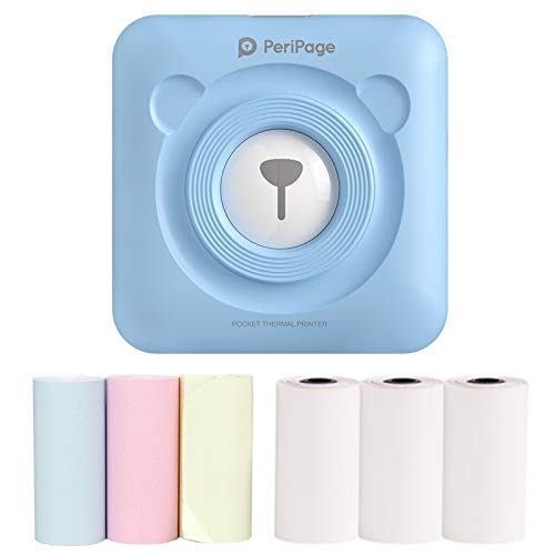 Migaven Mini Impresora Térmica, Impresora Fotográfica Portátil Bluetooth Etiqueta Nota Recibo Papel Impresora Con 6 Papel De Impresión, Mini Inalámbrico Pos Imagen Térmica Impresora Azul Migaven Mini Impresora Térmica, Impresora Fotográfica Portátil Bluetooth Etiqueta Nota Recibo Papel Impresora Con 6 Papel De Impresión, Mini Inalámbrico Pos Imagen Térmica Impresora Azul
