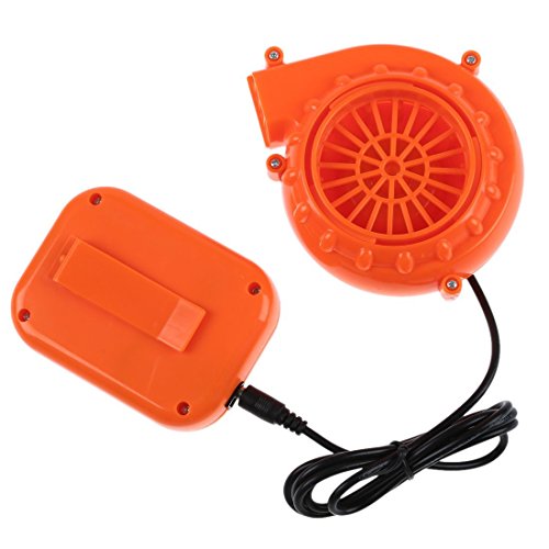 Mini ventilador - SODIAL(R)Mini ventilador Soplador para Traje inflable de cabeza de mascota 6V energizado 4xAA Bateria seca Naranja