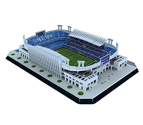 Modelo del Estadio Club de Fútbol de La Rosaleda del Málaga, Modelo de Rompecabezas del Estadio Deportivo 3D, Fans Souvenir DIY Toys (14.9"× 10.1" × 3")