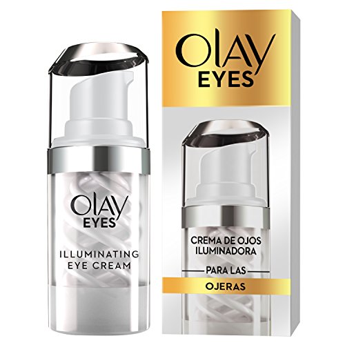 Olay Eyes Brightening Eye Cream, Crema contorno de ojos para manchas con niacinamida y cafeína, 15 ml