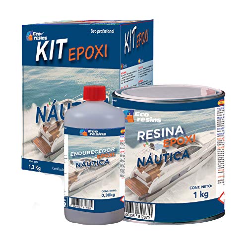Onpool Kit Epoxi Nautica - Resina y endurecedor indicada para Trabajos de reparación y Mantenimiento de embarcaciones, protección de Madera, encolados, enmasillados, Especialmente en Tablas de Surf.