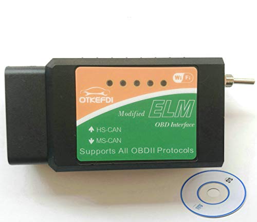 OTKEFDI ELM327 WiFi, ELM-327 WiFi Modificado ELM 327 WiFi Switch- HS-Can y MS-Can ELM327 WiFi Config Herramienta de autodiagnóstico OBD