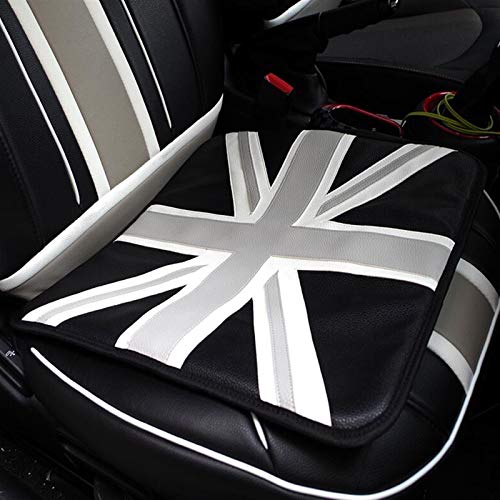 para BMW para Mini para Cooper R50 R52 R53 R55 R56 R60 R61 F54 F55 F56 F60 Funda De Cojín De Asiento De Coche Cuero PU Alfombrilla Asiento Accesorios Coche Piezas para Coche (Color : Gris)