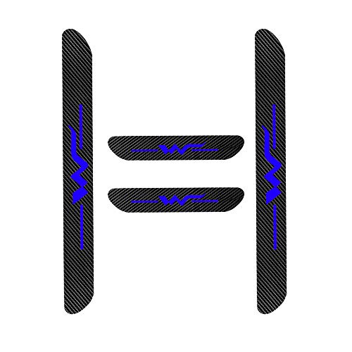 para Golf MK6 GTI Skoda Seat Jetta Tiguan Passat CC Polo Sharan Decoración Pegatina para Estribos,Protección de Pedal de umbral,Faldones Laterales Fibra de Carbono,Evitar el Desgaste 4Piezas Azul para Golf MK6 GTI Skoda Seat Jetta Tiguan Passat CC Polo Sharan Decoración Pegatina para Estribos,Protección de Pedal de umbral,Faldones Laterales Fibra de Carbono,Evitar el Desgaste 4Piezas Azul