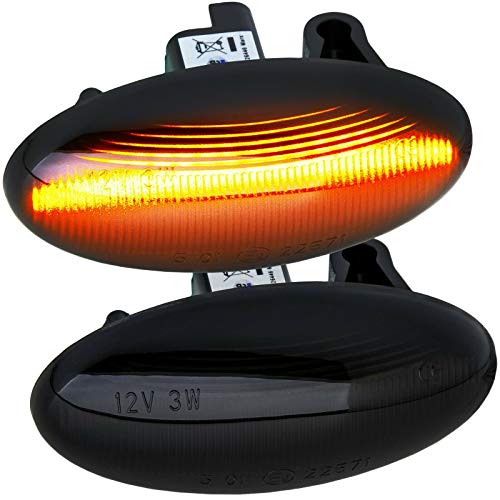 phil trade Intermitente Lateral LED Color Negro Compatible con Expert, Partner/Tepee, Traveller