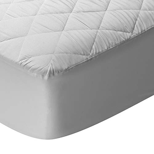 Pikolin Home - Pack 2 protectores de colchón acolchado de fibra, tratamiento antiácaros y membrana SmartSeal impermeable y transpirable, 135 x 190/200 cm - Cama 135