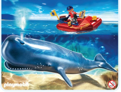 Playmobil 4489 - Lancha de investigación y ballena