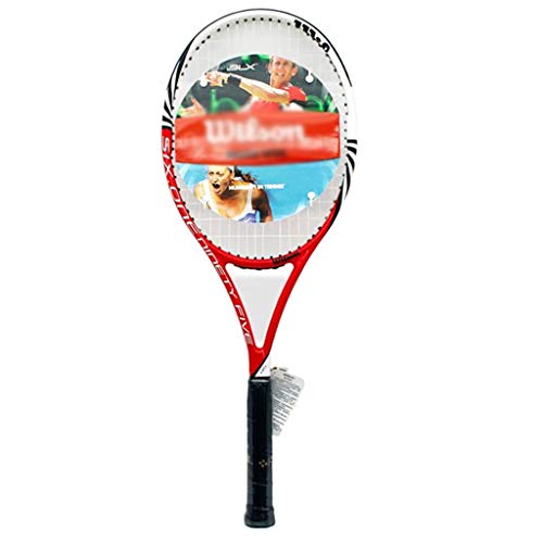 Raquetas De Tenis De 27 Pulgadas Cuerda De Tenis Hombres Equipo De Tenis para Adultos Niños (Color : Red, Size : 27 Inches)