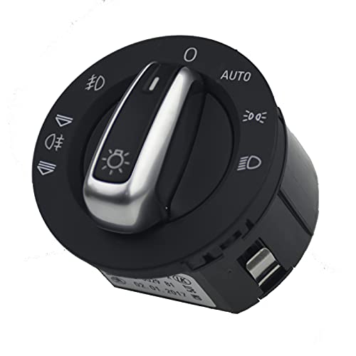 RelaxToday Interruptor de Control de Faros de Coche, Interruptor automático de Faros, para Audi A6 C6 4F 2004-2011, Accesorios de Interruptor de Coche